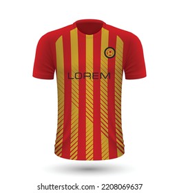 Realistic soccer shirt Esperance, jersey template for football kit 2022