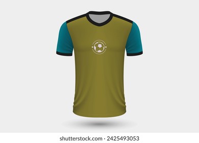 Realistic soccer shirt Germany home jersey template for football kit.