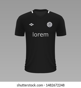 Realistic soccer shirt Partizan 2020, jersey template for football kit