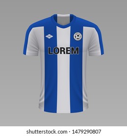 Realistic soccer shirt Porto 2020, jersey template for football kit. Vector illustration