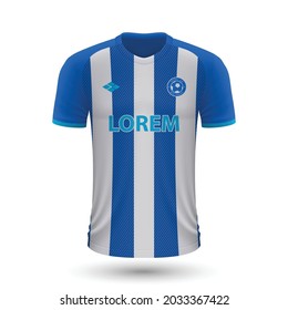 Realistic soccer shirt Porto 2022, jersey template for football kit. Vector illustration 