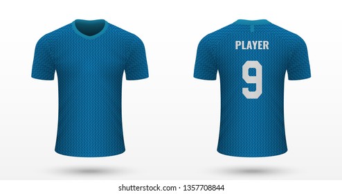 Realistic soccer shirt Zenit, jersey template for football kit