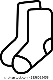 Realistic socks. White empty isolated foot wear mockup for brand identity or product design template.