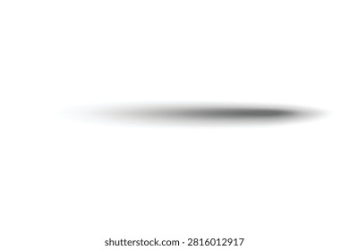 Realistic soft oval shadow for design elements, drop shadow effect