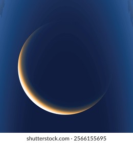 realistic solar eclipse. Vector on a blue background