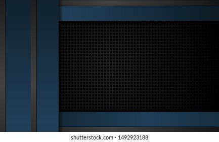 Realistic solid background with shadow and deep effects, dark blue solid texture, can be used for landing pages, banners, covers, backgrounds, frames. vector