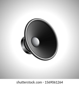 realistic speaker Icon or symbol design, Sound on white background design.