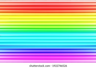 Realistic spectrum rainbow texture background. Rain bow pattern vector illustration, multicolor unicorn rainbow wallpaper