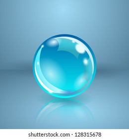 Realistic sphere or ball. Vector illustration.