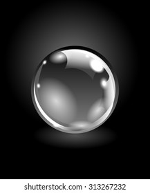 Realistic sphere illustration