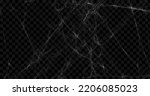 Realistic spider web background texture. Hanging cobweb for halloween design. Vector illustration