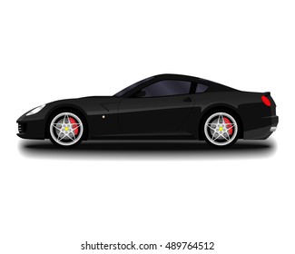 realistic sport car.
