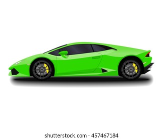 realistic sport car set.