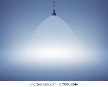 Realistic spotlight background vector illustration. Studio light effects, floodlights and soft box, photo studio and stage light. Vector set of concert vivid lamp light
