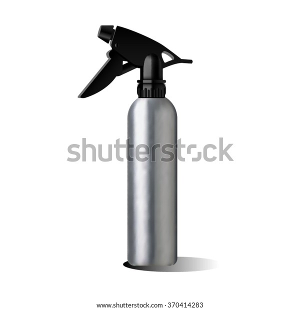 Download Realistic Spray Pistol Cleaner Plastic Bottle Stock Vector Royalty Free 370414283