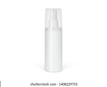 Realistic  sprayer bottle isolated on white background