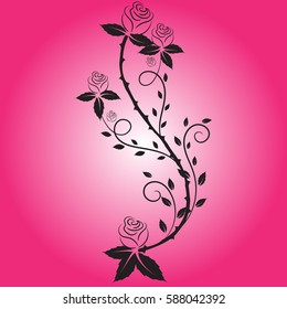 Realistic spring roses flower vector