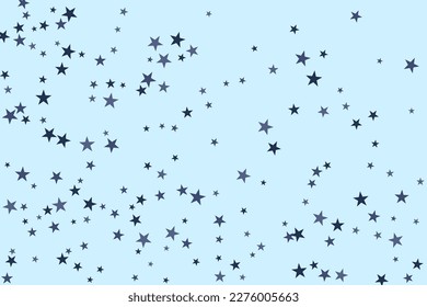 Realistic star of confetti for celebration design. Abstract nature banner background. Vector art illustration. Festive background. Abstract decorative pattern. 
