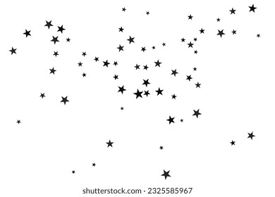 Realistic star of confetti for celebration design. Abstract nature banner background. Vector art illustration. Festive background. Abstract decorative pattern. 