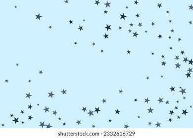 Realistic star of confetti for celebration design. Abstract nature banner background. Vector art illustration. Festive background. Abstract decorative pattern. 