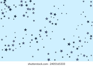 Realistic star of confetti for celebration design. Abstract nature banner background. Vector art illustration. Festive background. Abstract decorative pattern. 
