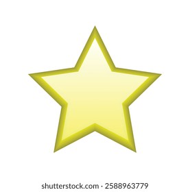 Realistic star rating, isolated on white background