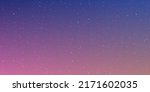 Realistic starry nights with bright shining stars in the gradient sky. Vector illustration.