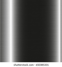 Realistic steel texture background. metal gradient template for border, frame, ribbon design.	