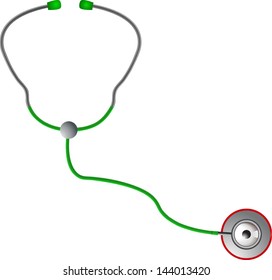 Realistic stethoscope vector/Stethoscope/Medical tool