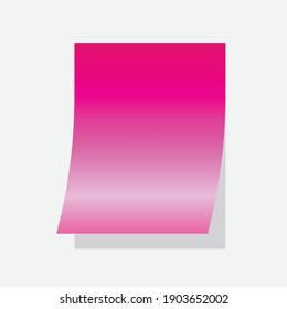 Realistic sticky note color. Vector illustration.