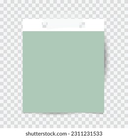 Realistic sticky note paper ,isolated transparent background , illustration Vector EPS 10