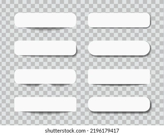 Realistic sticky notes isolated with real shadow