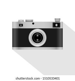 realistic style camera using gradient .vector illustration.10 eps.
