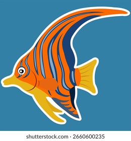 Vetor de peixe estilo realista com detalhes finos e aparência elegante. Adequado para várias necessidades de design, como embalagem de produtos, identidade da marca, materiais promocionais, infográficos, para