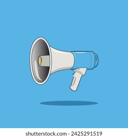 Realistic style Megaphone vector illustration for promotion or speak up