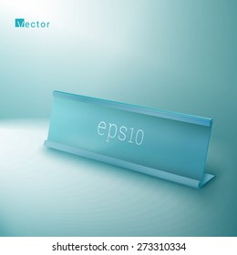Realistic Style Nameplate Vector