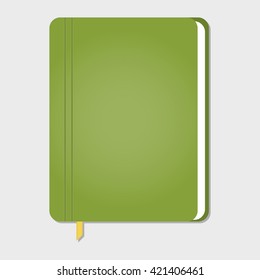 realistic stylish notebook, vector illustration
