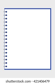 realistic stylish notebook, vector illustration