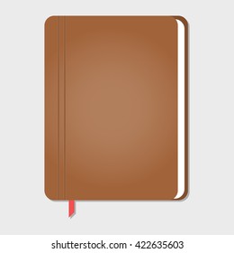 realistic stylish notebook, vector illustration