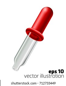realistic stylized pipette