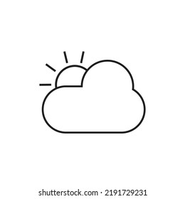 Realistic sun icon for weather design. Sunshine symbol happy orange isolated sun illustration.