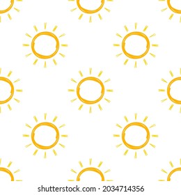 Patrón solar realista para el diseño meteorológico sobre fondo blanco. Ilustración vectorial.