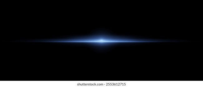 Realistic sun rays. Sun ray glow abstract shine light effect starburst beam sunshine glowing isolated image. Blue light flares, beams, blue line, rays. 