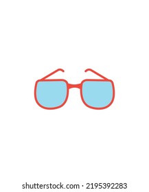 Realistic sunglasses Vector illustration isolated on white background
