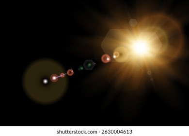 Realistic sunshine effect background design