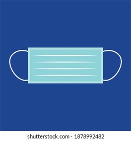 realistic surgical face mask, vector mask. 