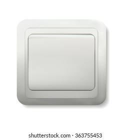 Realistic switch on a white background, vector illustration