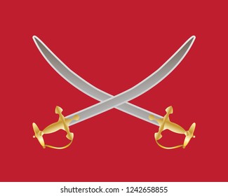 realistic sword vector illustration 