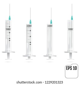 Realistic Syringe JPEG, Object, Picture, Image, Graphic, Vector Art, JPG, EPS, Drawing - stock vector