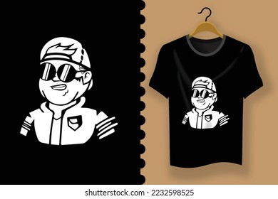 realistic t shirt design illustration